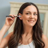 Woman using a Smart Ear Cleaner for safe and effective ear cleaning – easy-to-use earwax removal device